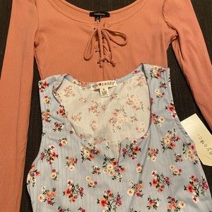 NWT (eye candy) bodysuit bundle medium floral